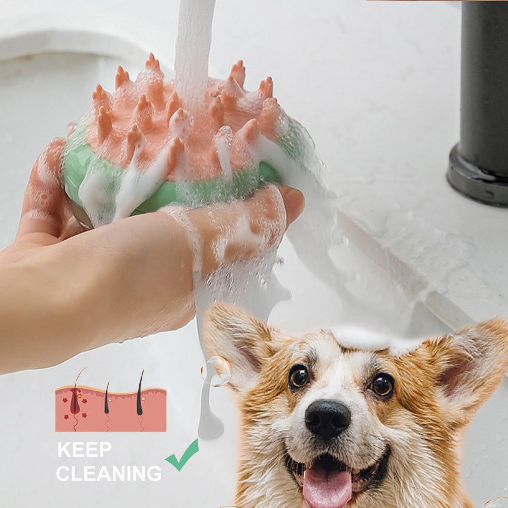 🐶 2-in-1 Pet Massage Bath Brush