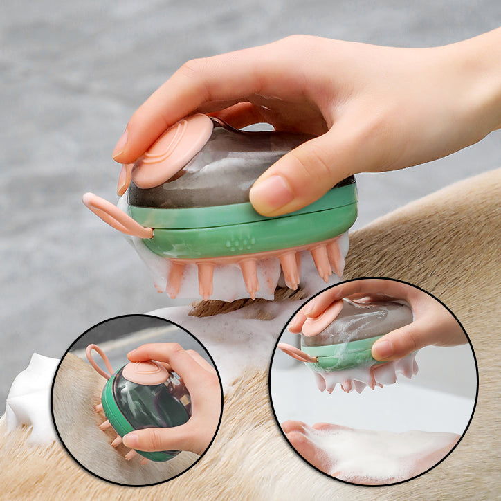 🐶 2-in-1 Pet Massage Bath Brush