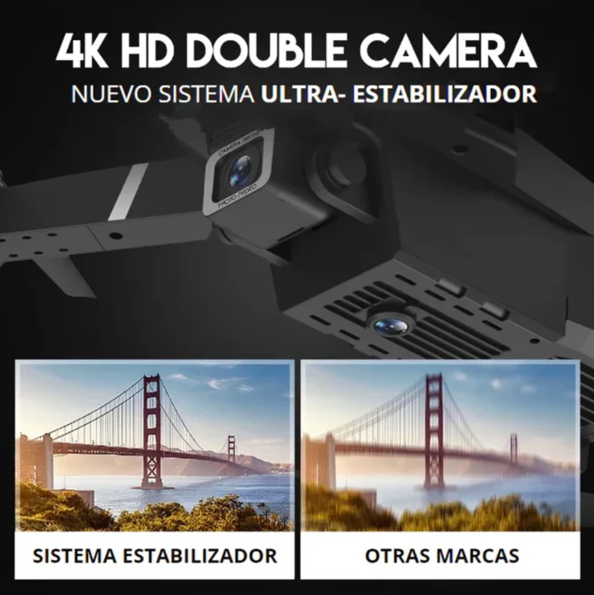 🚁 4K Dual Camera Drone + Free Case