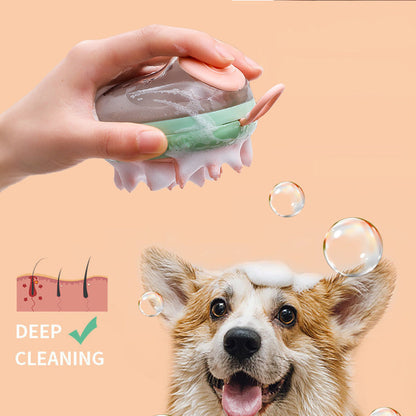 🐶 2-in-1 Pet Massage Bath Brush